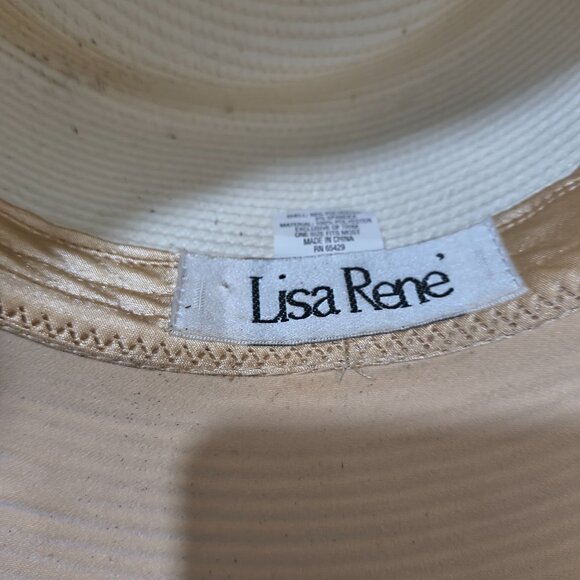 LISA RENE Women’s Black + White Derby / Church Hat | Fancy Statement | One Size - Picture 2 of 5